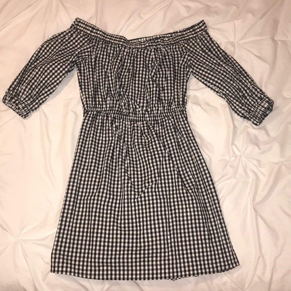 Black Checkered Dress